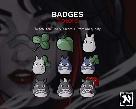 Sub Bit Badges Totoro Nymphelya S Ko Fi Shop Ko Fi Where Creators