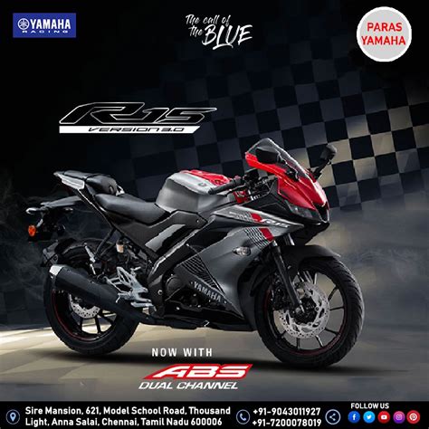 The All New Yamaha Yzf R15 V 3 0 Powered With Dual Channel Abs Artofit