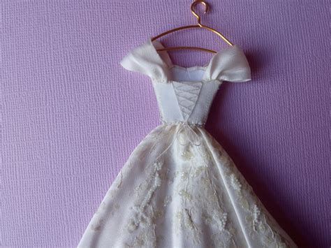 Miniature Wedding dress 1:12 scale - DailyDoll Shop