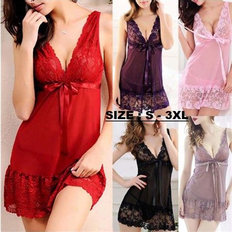 Hot Baju Tidur Lingerie Bagus Sexy Murah Lazada Indonesia