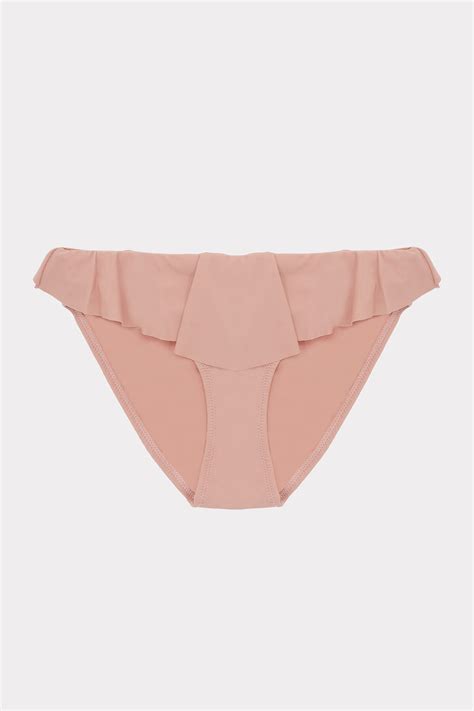 Somon Volanlı Tek Alt Bikini LOYA