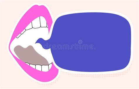Cartoon Mouth Speech Bubble Stock Illustrations 4123 Cartoon Mouth