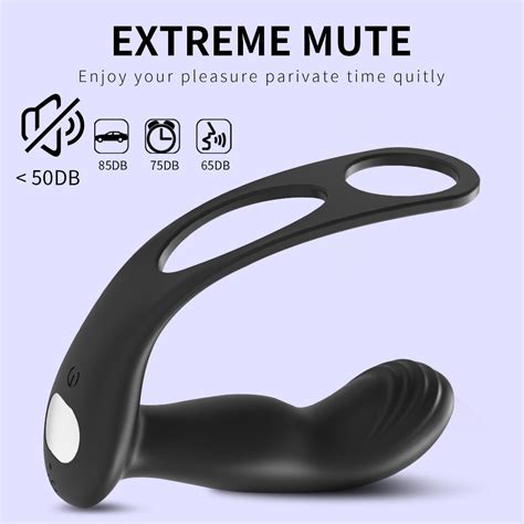 Male App Anal Vibrator In Vibrating Cock Ring G Spot Prostate Massager Speed Butt Plug