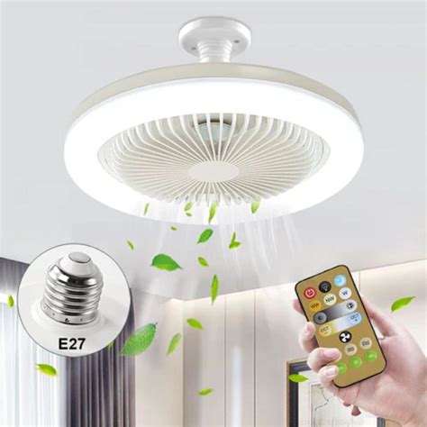 Ventilador De Teto Silencioso - Mini Ventilador De Teto Silencioso Com Controle De Luz - Carrefour