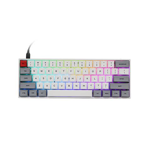 Epomaker Sk Hot Swappable Mechanical Keyboard Rgb Backlit Nkro Type C Cable For Win Mac
