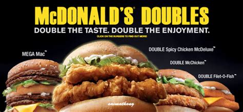 McDonald's Doubles : Double The Taste. Double The Enjoyment - i'm ...