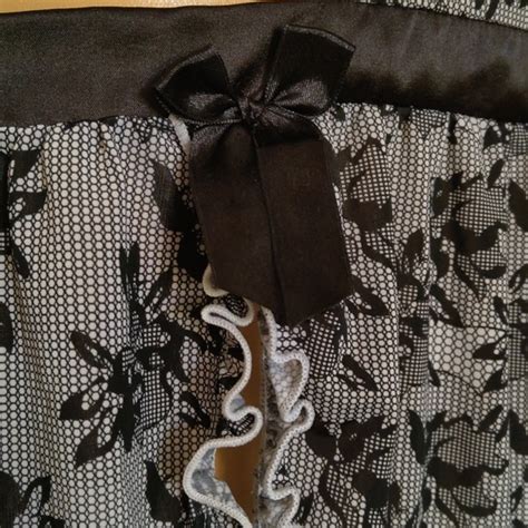 Unbranded Intimates Sleepwear Black White Floral Sexy Babydoll Lingerie Poshmark