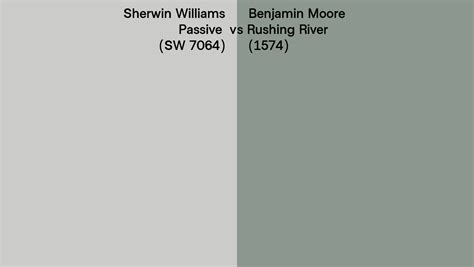 Sherwin Williams Passive Sw 7064 Vs Benjamin Moore Rushing River