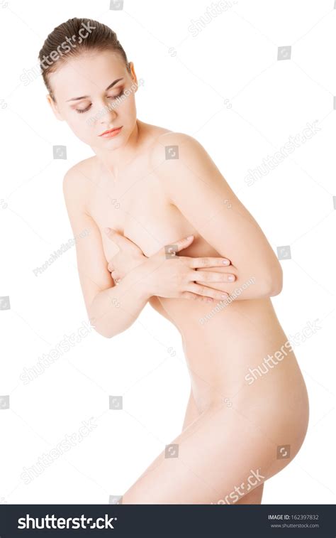 Attractive Naked Woman Holding Her Breasts Stock Photo 162397832 Shutterstock