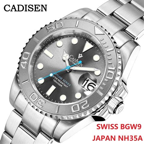 CADISEN Top Brand Men Mechanical Watches Sapphire Luxury NH35 Automatic