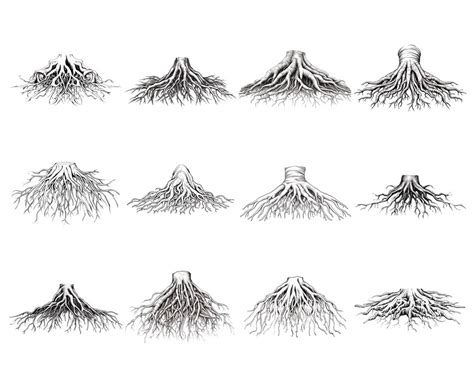 Buy 120 Procreate Root Stamps Tree Roots Brush For Procreate Online In