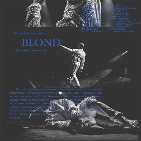 Frank Ocean Blonde Fan Cover By Me Insta Gxxvnnx R FrankOcean