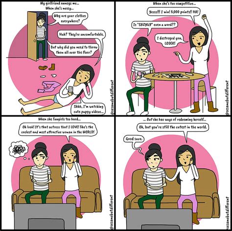 Cute And Heartwarming Lesbian Comics About My Relationship With My Girlfriend Bored Panda