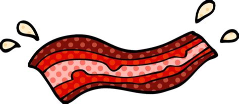 Cartoon Doodle Sizzling Bacon 12199055 Vector Art At Vecteezy