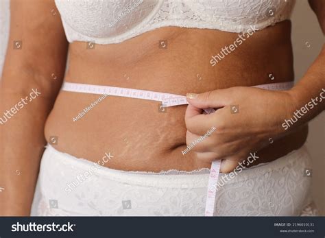 Cropped Photo Naked Overweight Woman Belly Stock Photo Shutterstock