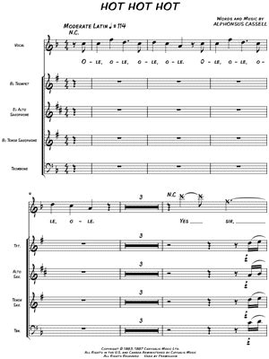 Hot Hot Hot Sheet Music Arrangements Available Instantly Musicnotes