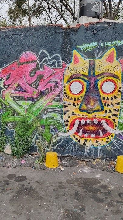 Arte Urbano Graffitis Y Murales Elegantes En Ciudad De México On Road