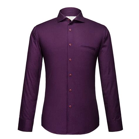 Buy New Polka Dot Purple Shirt Men 2017 Spring Long