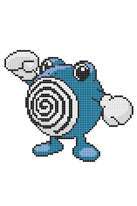 Pokemon Pixel Patterns For Fuse Beads Poliwag Artofit