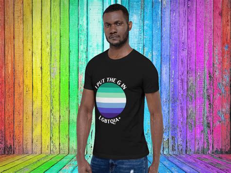 Gay Man Pride T Shirt Lgbtqia Community Gay Shirt Orientation Identity Proud Tshirt Non