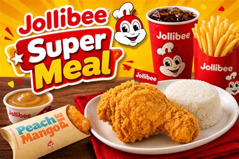 jollibee super meal menu  prices  philippines