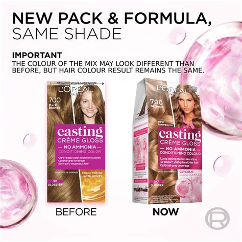 Buy L Oreal Paris Casting Creme Gloss Semi Permanent Hair Colour Dark Blonde Ammonia Free