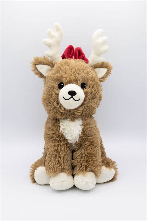 Warmies Brown Reindeer With Bow Cp Rei 2 Gliks