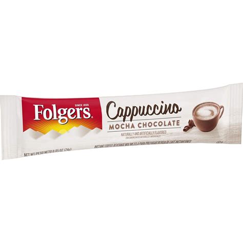 Folgers Cappuccino Mocha Chocolate Instant Coffee Beverage Mix 085