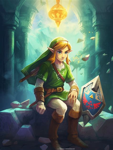 Link Portrait Fan Art Legend of Zelda: Tears of the Kingdom Digital Image .PNG File - Etsy