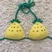 Crochet Boho Pineapple Swim Festival Bikini Top Cotton Etsy