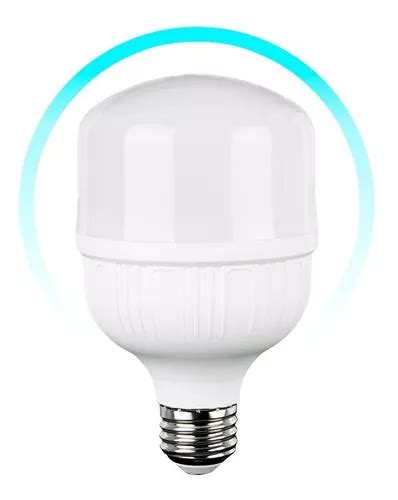 Foco Icon Led Opalino Tipo Bulbo T 40w Luz Fría Ilumina 300w Color De