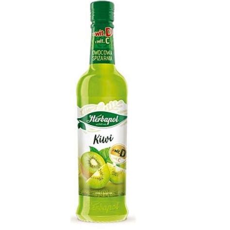 Herbapol Kiwi 420ml Sirop De Kiwi Boisson Polonaise Sans Alcool