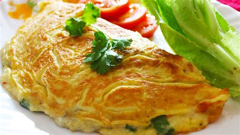 Cheese Omelette | Healthy Egg Omelette - Breakfast Recipe (VIDEO