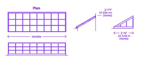 Skylight Pitched Single Degree Dimensions Drawings