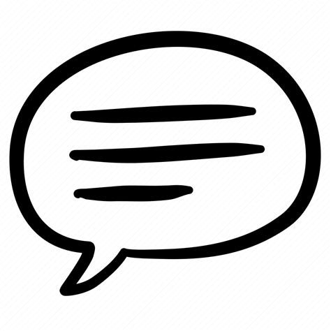 speech chat sentence talk message communication comment icon