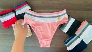 PROMOCAO Kit 5 Calcinha Arco Íris Lingerie Sustentação Cintura Alta Feminina Forro 100 Algodão
