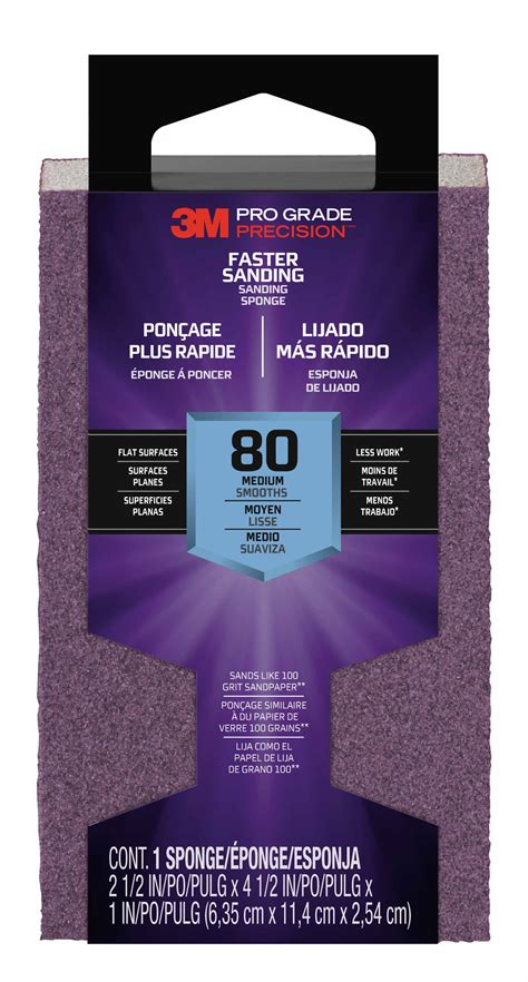 3M Pro Grade Precision Faster Sanding Block Sponge 24000TRI M B 2 5