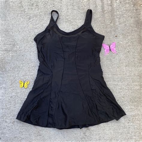 Swim One Piece Black Bathing Suit Bikini Shorts Skirt Poshmark
