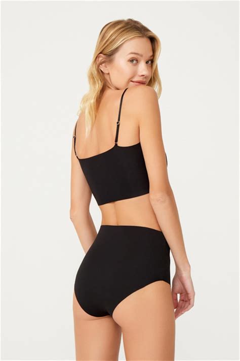 Yüksek Bel Basic Lazer Kesim Bikini Külot 3 lü Paket 6 COTTONHILL