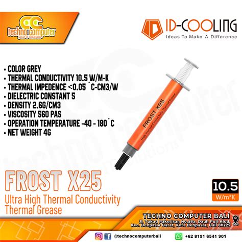 PASTA PROSESOR ID-COOLING FROST X25 Thermal Paste - 4gr