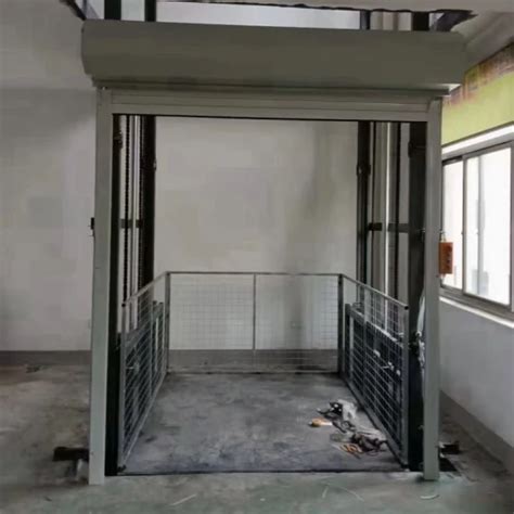 1ton Freight Elevator Hydraulic Goods Lift Warehouse Freight Elevator