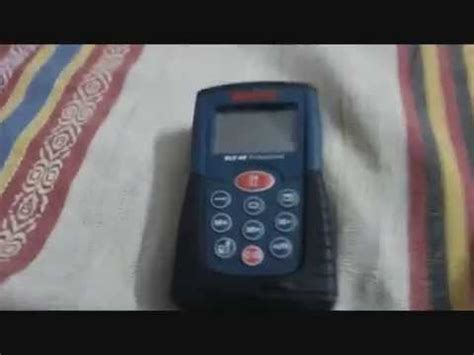 Bosch DLE 40 Rangefinder(Laser Distance Measurer) Visual Usage - YouTube