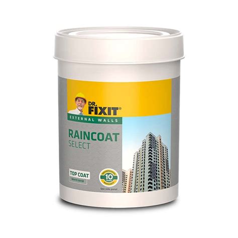 Dr Fixit Raincoat Select White External Wall Waterproofing Coating