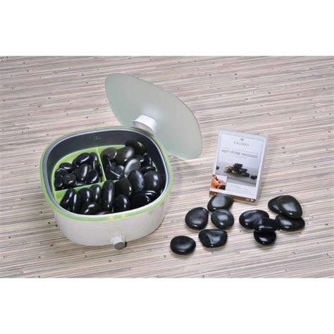 Hot Stone Profi Set mit Wärmegerät Caldera Massageliegen Therapi 434 35