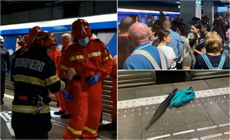 Sinucidere la metrou Persoana care s a aruncat în faţa trenului la