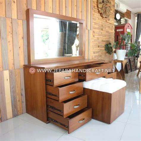 Jual Meja Rias Minimalis Eka Kayu Jati Jepara Terbaru Murah