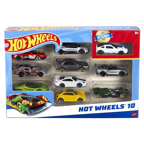 Набор из 10 игрушечных машинок Hot Wheels, масштаб 1:64 (в ассортименте ...