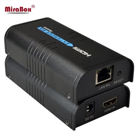 Mirabox hdmi splitter support 120m extension by Rj45 cat5 cat5e cat6 ...