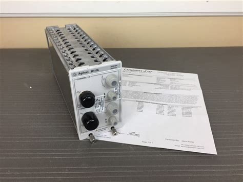 Keysight Agilent 86117a 3050 Ghz Dual Channel Electrical Module