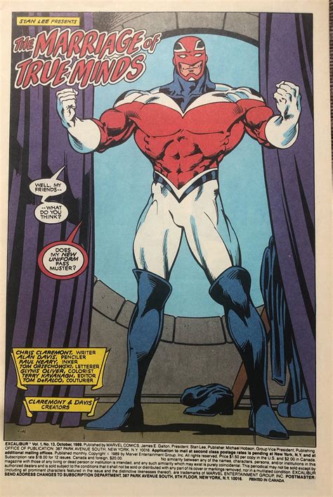 Excalibur #13 - New Captain Britain costume : r/comicbookcollecting